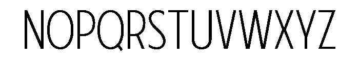 Fifties Thin Font UPPERCASE