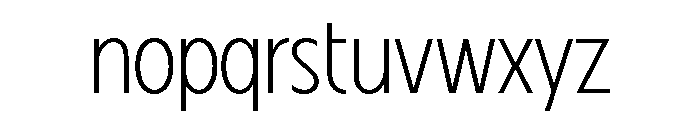 Fifties Thin Font LOWERCASE