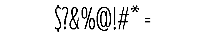 Fifties Font OTHER CHARS