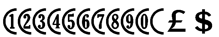 Figures Regular Font UPPERCASE
