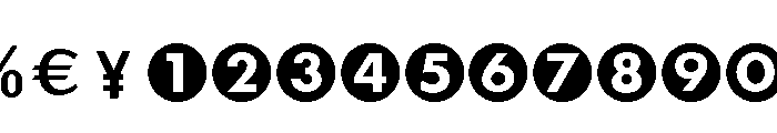 Figures Regular Font UPPERCASE