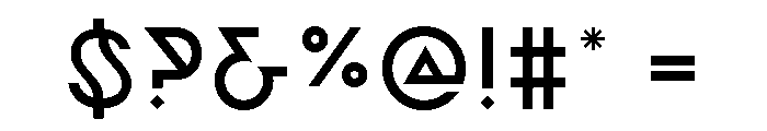 Filter Bold Font OTHER CHARS