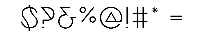 Filter Light Font OTHER CHARS