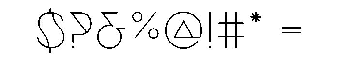 Filter Thin Font OTHER CHARS
