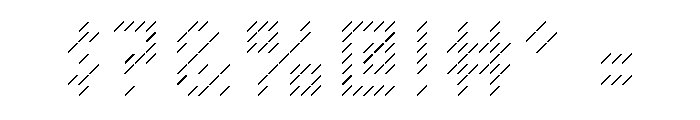 FindReplace Thin Font OTHER CHARS