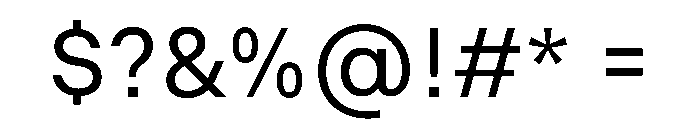 Finder Font OTHER CHARS