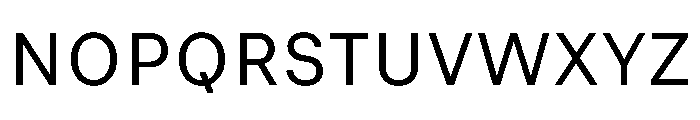 Finder Font UPPERCASE