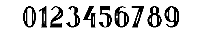 First Division Inline Font OTHER CHARS