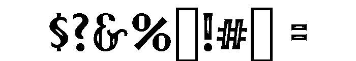 First Division Inline Font OTHER CHARS