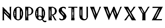 First Division Inline Font UPPERCASE