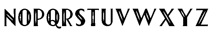 First Division Inline Font LOWERCASE