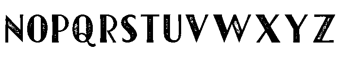 First Division Letterpress Font UPPERCASE