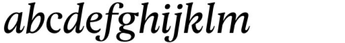 fj Meduza Regular Text Italic Font LOWERCASE