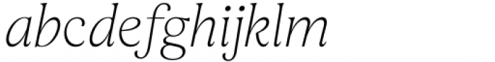 fj Meduza Thin Display Italic Font LOWERCASE