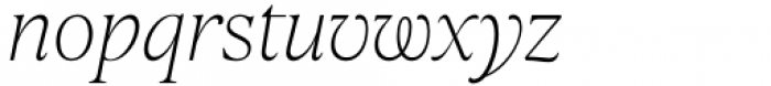 fj Meduza Thin Display Italic Font LOWERCASE