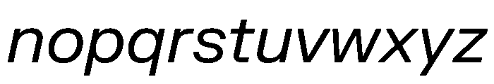 FKGrotesk Italic Instance Font LOWERCASE