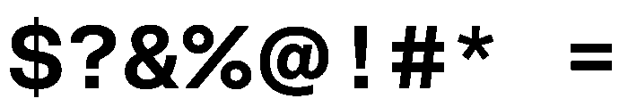 FKGrotesk MonoBold Instance Font OTHER CHARS