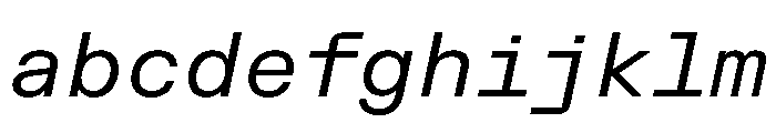 FKGrotesk MonoItalic Instance FONT