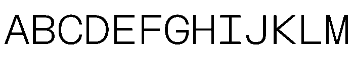 FKGrotesk MonoLight Instance Font UPPERCASE