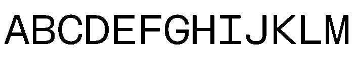 FKGrotesk MonoRegular Instance Font UPPERCASE