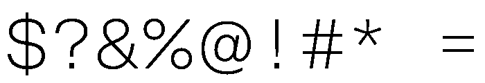 FKGrotesk MonoThin Instance Font OTHER CHARS
