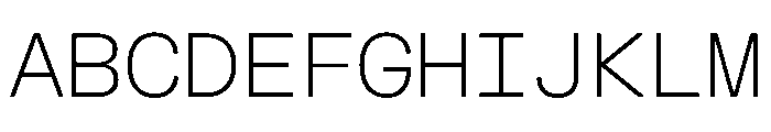 FKGrotesk MonoThin Instance Font UPPERCASE