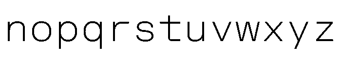FKGrotesk MonoThin Instance Font LOWERCASE
