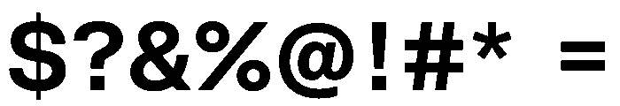 FKGrotesk SemiMonoBold Instance Font OTHER CHARS