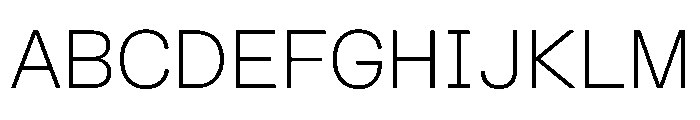 FKGrotesk SemiMonoThin Instance Font UPPERCASE