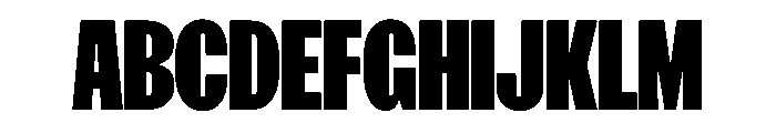 FKScreamer Black Instance Font UPPERCASE