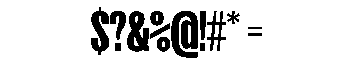 FKScreamer Bold Instance Font OTHER CHARS