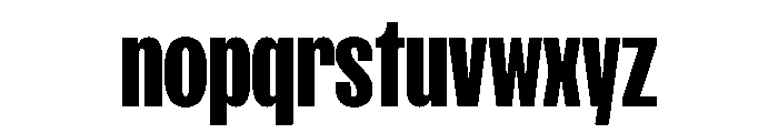 FKScreamer Bold Instance Font LOWERCASE