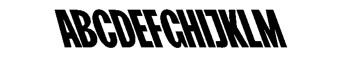 FKScreamerLegacy Backslanted Instance Font UPPERCASE