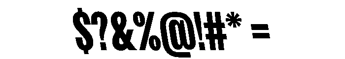FKScreamerLegacy SemiBackslanted Instance Font OTHER CHARS