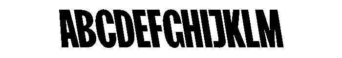 FKScreamerLegacy SemiBackslanted Instance Font UPPERCASE