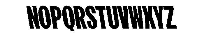 FKScreamerLegacy SemiBackslanted Instance Font UPPERCASE