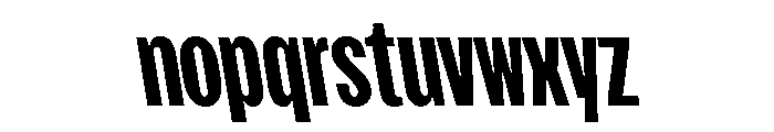 FKScreamerLegacy SemiBackslanted Font LOWERCASE
