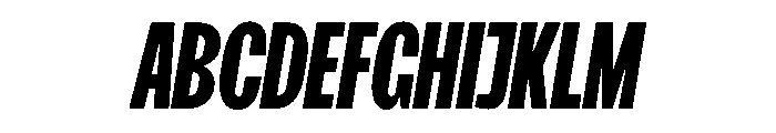 FKScreamerLegacy SemiSlanted Instance Font UPPERCASE