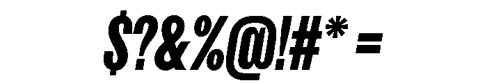 FKScreamerLegacy SemiSlanted Font OTHER CHARS