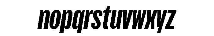FKScreamerLegacy SemiSlanted Font LOWERCASE