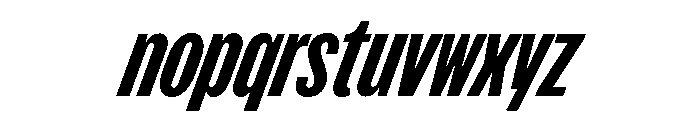 FKScreamerLegacy Slanted Instance Font LOWERCASE