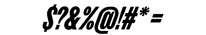 FKScreamerLegacy Slanted Font OTHER CHARS