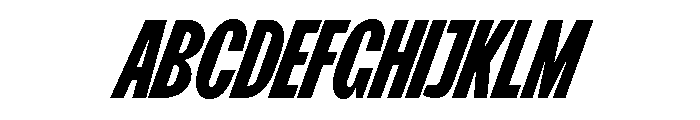FKScreamerLegacy Slanted Font UPPERCASE