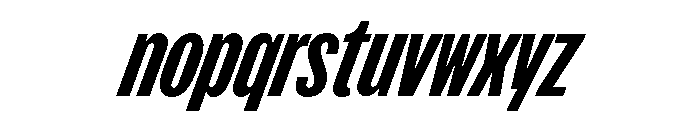 FKScreamerLegacy Slanted Font LOWERCASE
