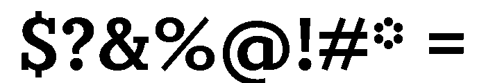 Flegrei Bold Font OTHER CHARS