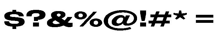 Flexion Heavy Font OTHER CHARS