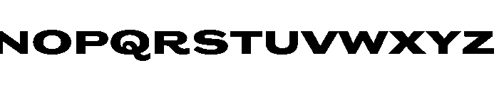 Flexion Heavy Font LOWERCASE