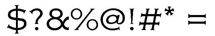 Flexion Light Font OTHER CHARS