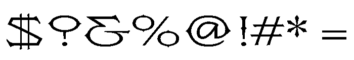 Flexion Regular Font OTHER CHARS