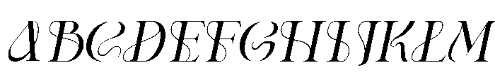 FL Abrasia Italic Font UPPERCASE